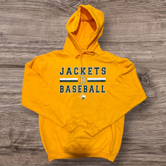 CLEARANCE - Boyd Baseball Gold Hoodie